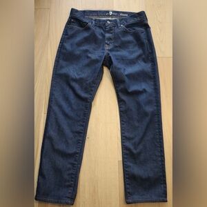 7 For All Mankind Slimmy Men’s Straight Leg Jeans Dark Wash